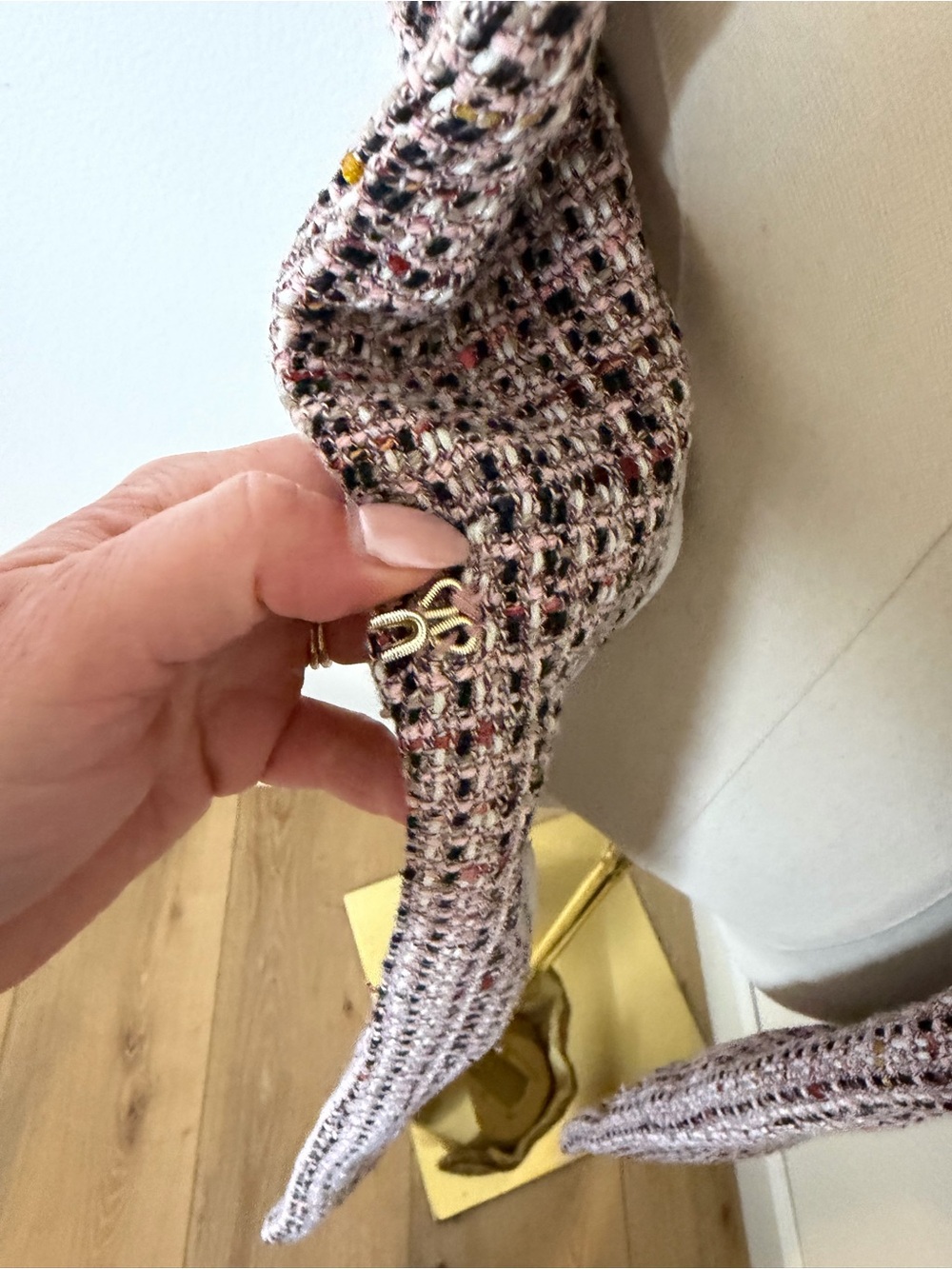 Zara Pink Tweed Sweater Vest Size XS - Picture 5 of 9